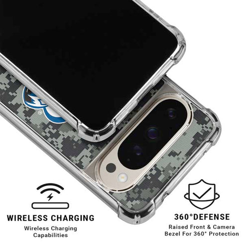 NHL Colorado Avalanche Camo Pixel 9/9 Pro Clear Case